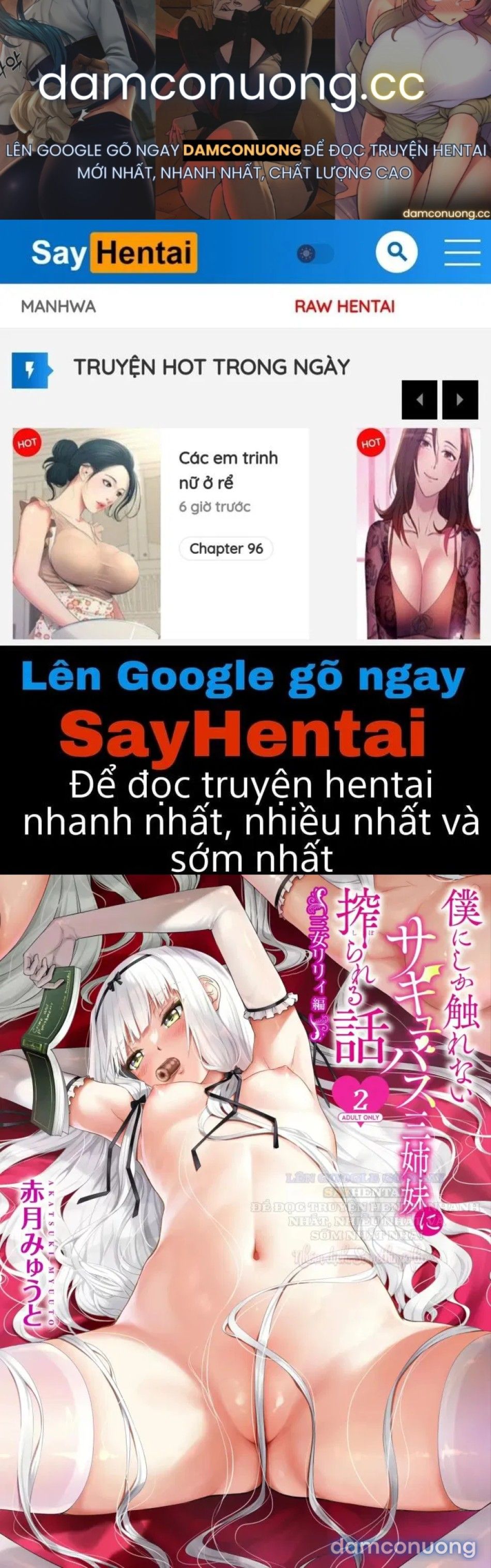 đọc truyện Một Câu Chuyện Bị Vắt Kiệt Bởi Ba Chị Em Succubus Chỉ Có Thể Chạm Vào Tôi 2 Chương 1 ảnh 2 tại Thiên Thai Truyện