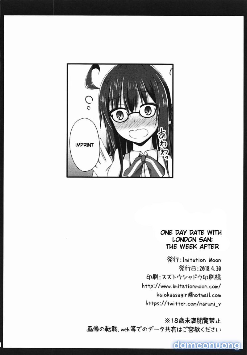 Một Ngày Hẹn Hò Với London-san: Một Tuần Sau. Oneshot page 21 - Giả Dược