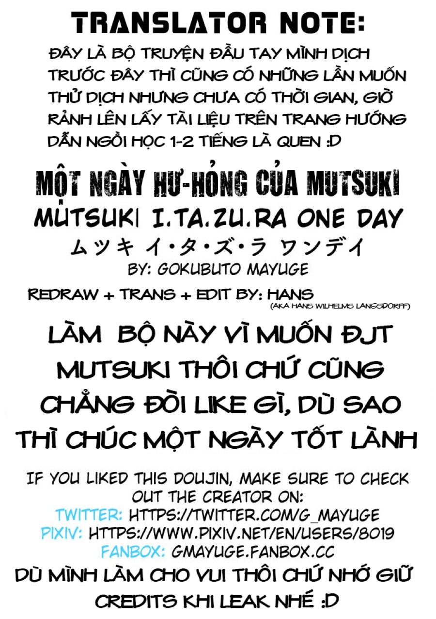 đọc truyện Một Ngày Hư Hỏng Của Mutsuki Oneshot ảnh 28 tại Thiên Thai Truyện