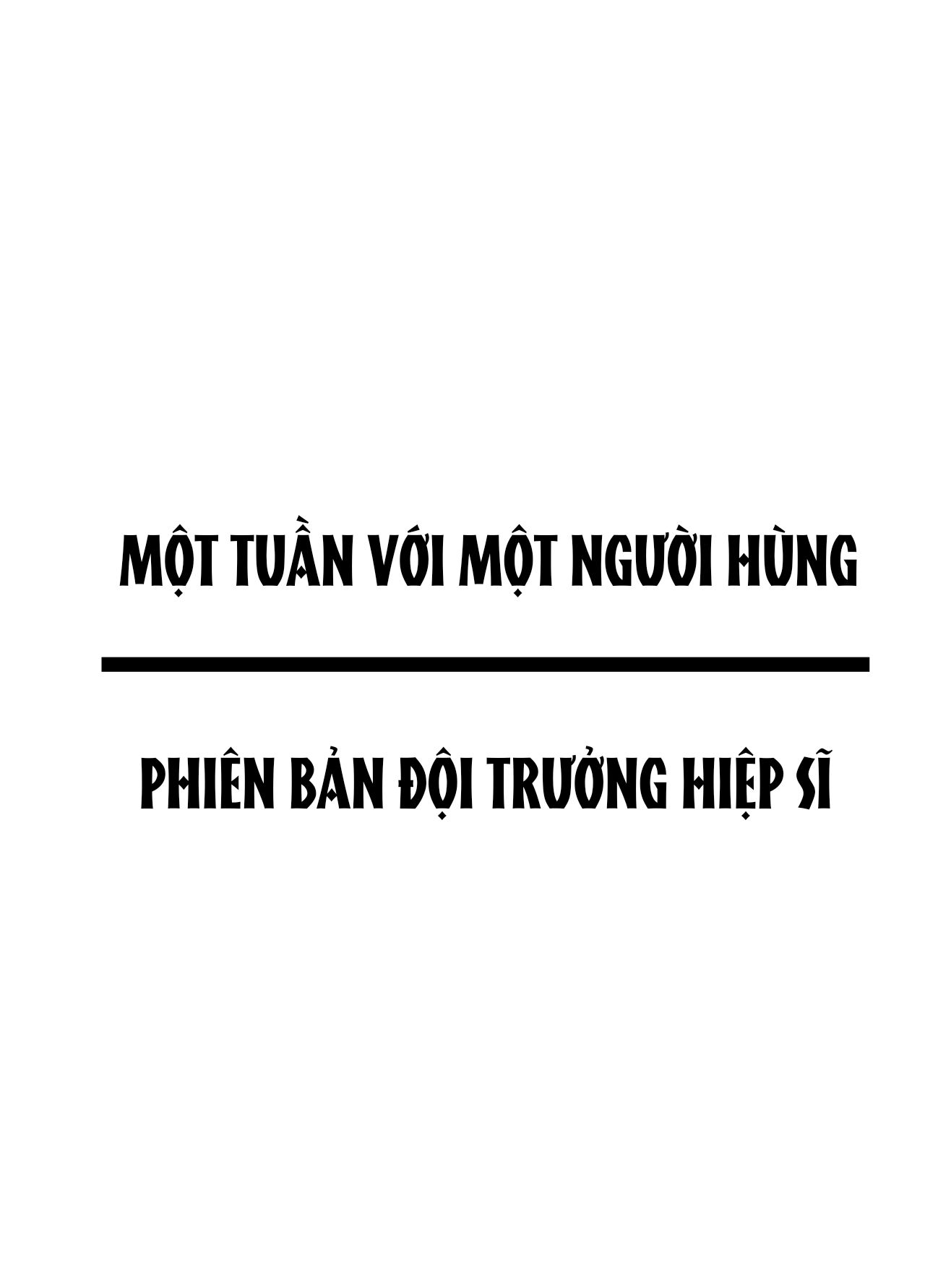 đọc truyện Một Tuần Với Một Người Hùng Phiên Bản Đội Trưởng Kỵ Sĩ- Truyện Màu Chương 1 ảnh 2 tại Giả Dược
