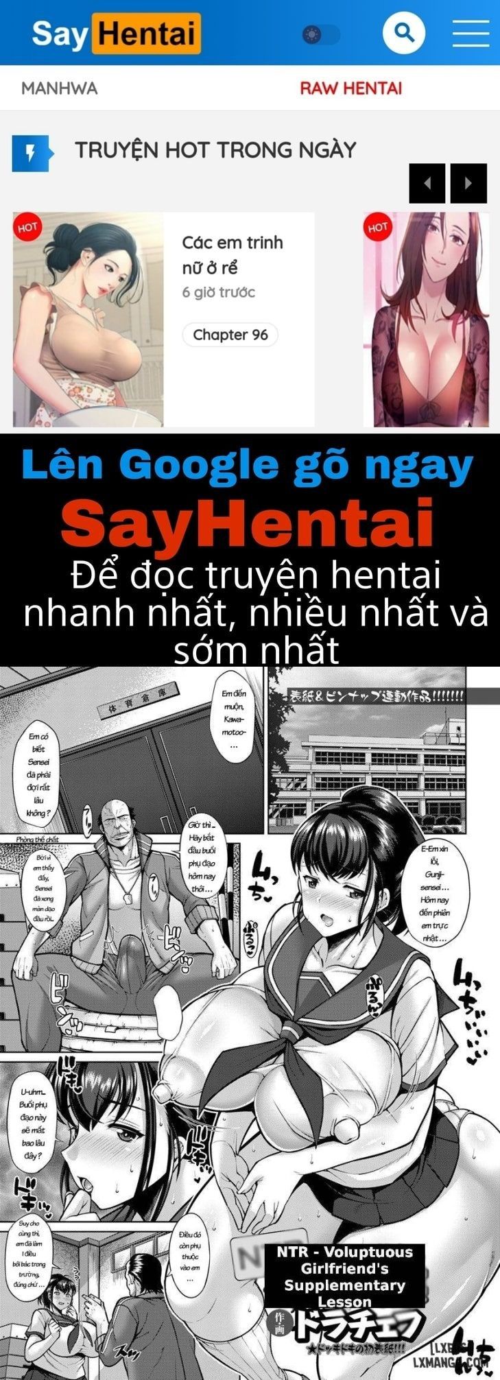 đọc truyện Muchimuchi Kanojo No Ntr Hoshuu Jugyou Chương 1 ảnh 1 tại Giả Dược