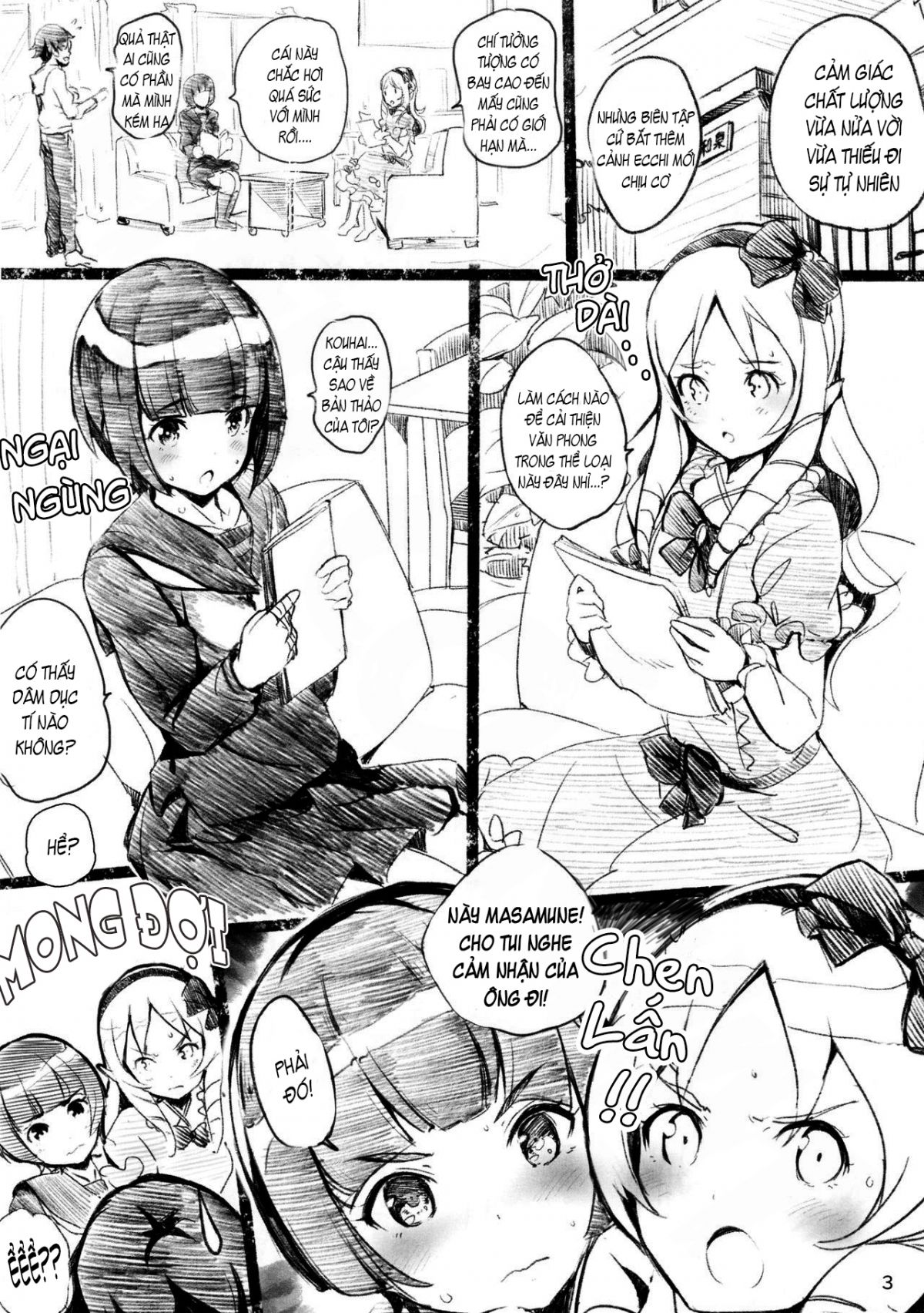 đọc truyện Muramasa-senpai No Ero Light Novel Shuzai Oneshot ảnh 4 tại Giả Dược