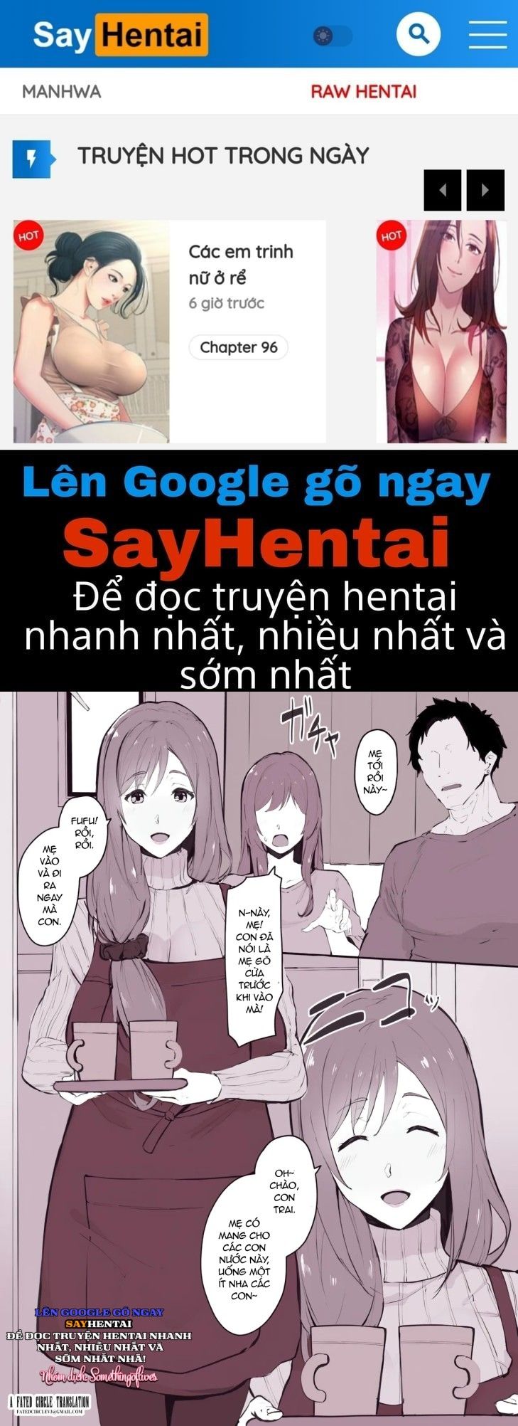 đọc truyện "musume No Karesi Ni Netorare Tyau Mama-san - Oneshot  " Chương 1 ảnh 1 tại Thiên Thai Truyện