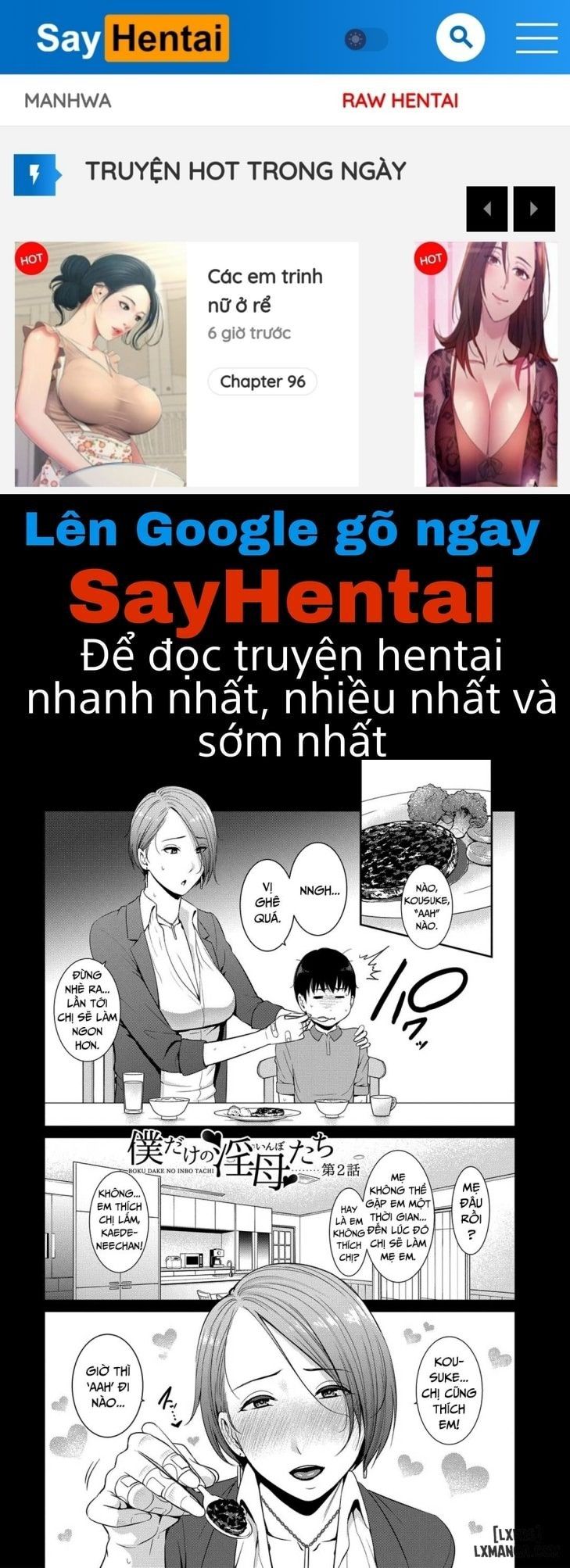 đọc truyện My Three Horny Moms Chương 2 ảnh 1 tại Giả Dược