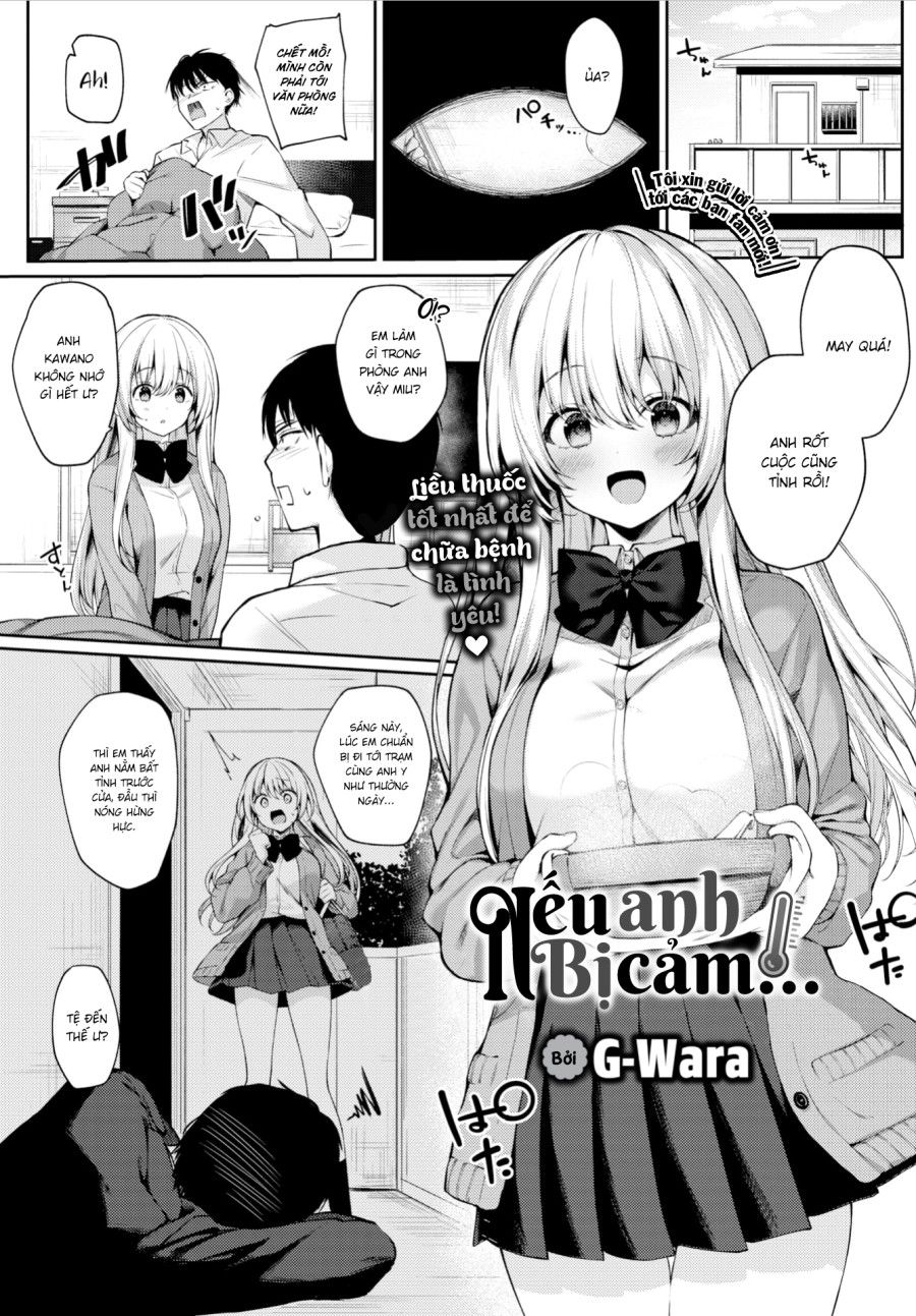 Nếu Anh Bị Cảm... Oneshot page 1 - Giả Dược