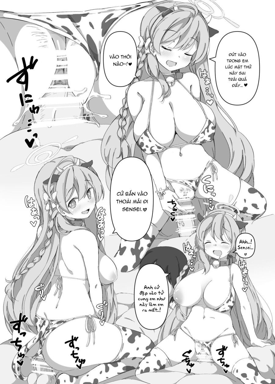 Ngành Công Nghiệp Sữa Của Blue Archive Oneshot page 4 - Giả Dược