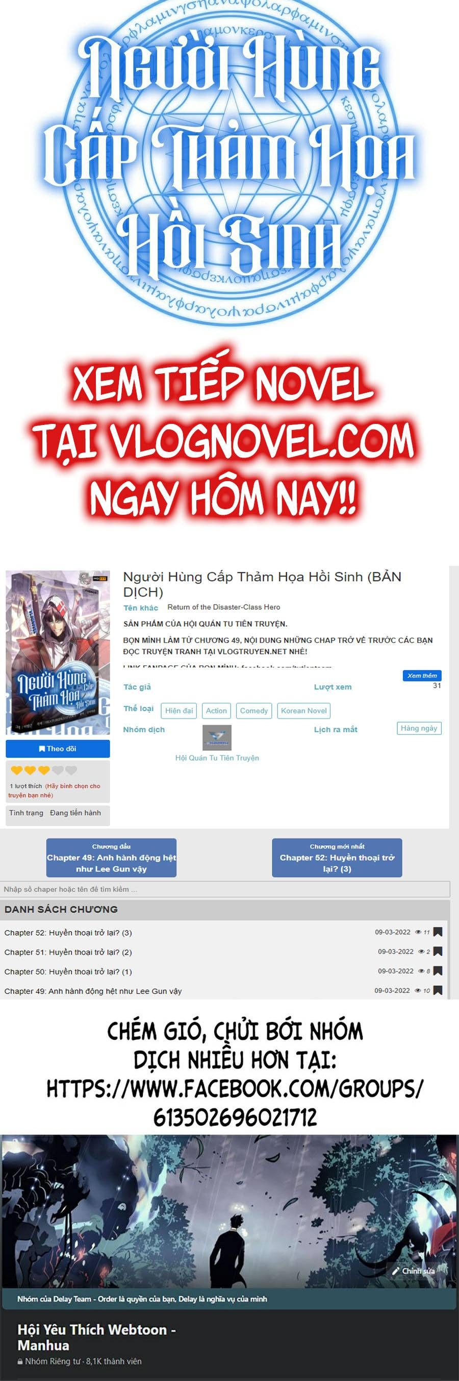 đọc truyện Người Hùng Cấp Thảm Họa Hồi Sinh Chương 31 ảnh 61 tại Truyện Dạ Ký