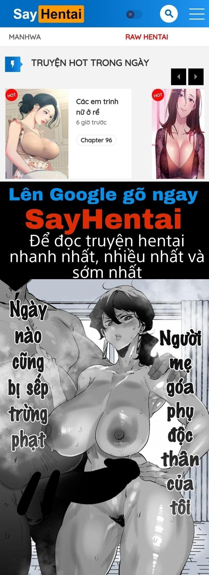 đọc truyện Người Mẹ Góa Phụ Độc Thân Của Tôi Ngày Nào Cũng Bị Sếp Trừng Phạt Oneshot ảnh 1 tại Giả Dược