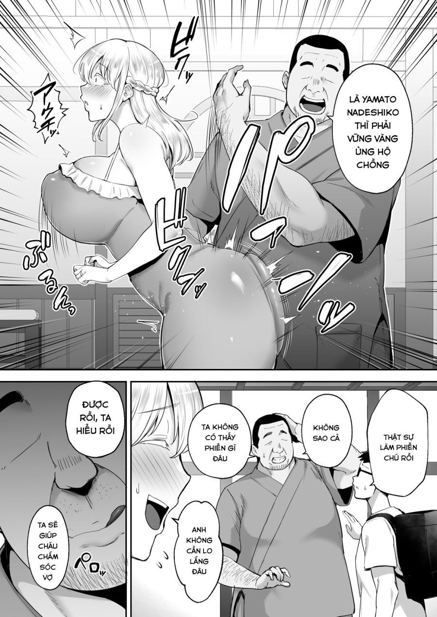 Người Vợ Tóc Vàng Cho Mọc Sừng Ngực Lớn Elena Nếu Tôi Ngưỡng Mộ Yamato Nadeshiko Oneshot page 4 - Giả Dược