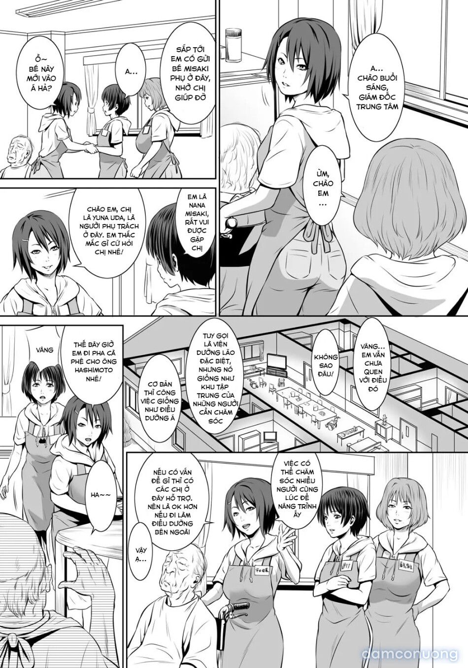 đọc truyện Nhân Viên Mới - Dục Vọng Chăm Sóc Người Già Chương 2 ảnh 5 tại Thiên Thai Truyện