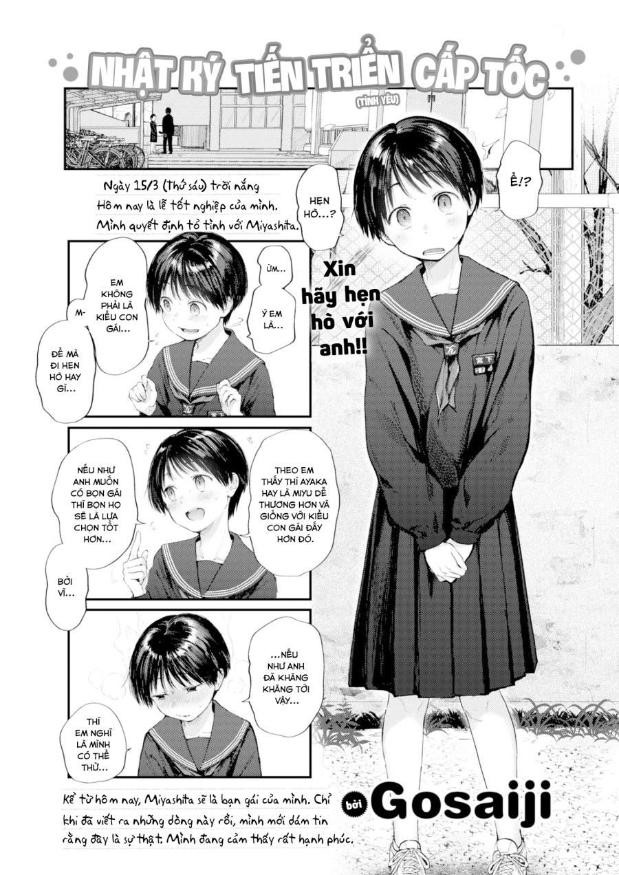 Nhật Ký Tiến Triển (tình Yêu) Cấp Tốc Oneshot page 2 - Giả Dược