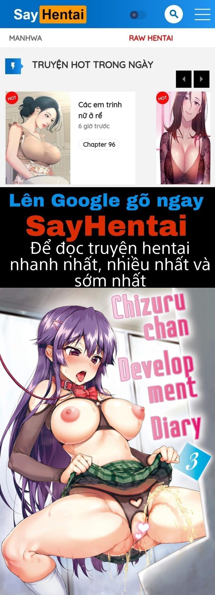đọc truyện Nhật Ký Trưởng Thành Của Chizuru-chan: Vì Muốn Cứu Thầy Giáo Mà… Chương 3 ảnh 1 tại Thiên Thai Truyện