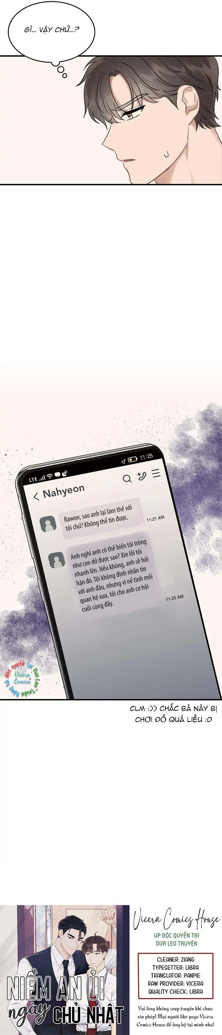 đọc truyện Niềm An Ủi Ngày Chủ Nhật Chương 18 ảnh 23 tại Giả Dược
