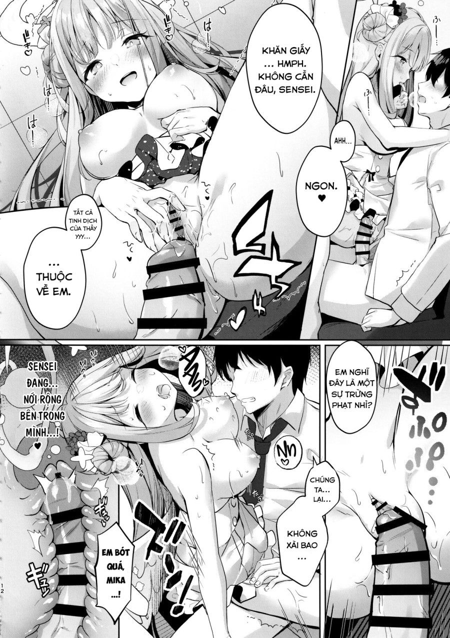 Nơi Trú Ẩn Ngọt Ngào Với Mika Blue Archive Oneshot page 14 - Giả Dược