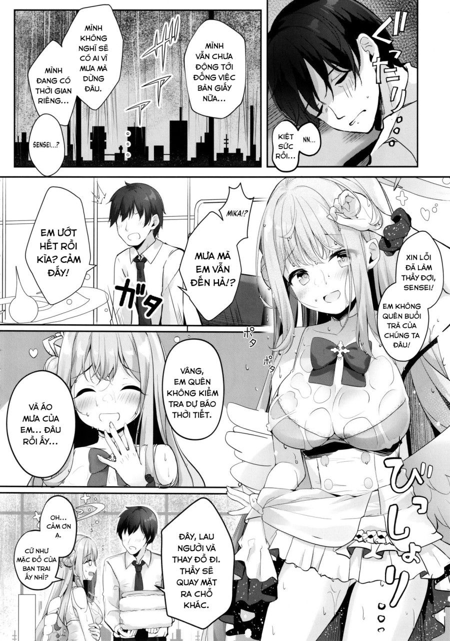 Nơi Trú Ẩn Ngọt Ngào Với Mika Blue Archive Oneshot page 8 - Giả Dược