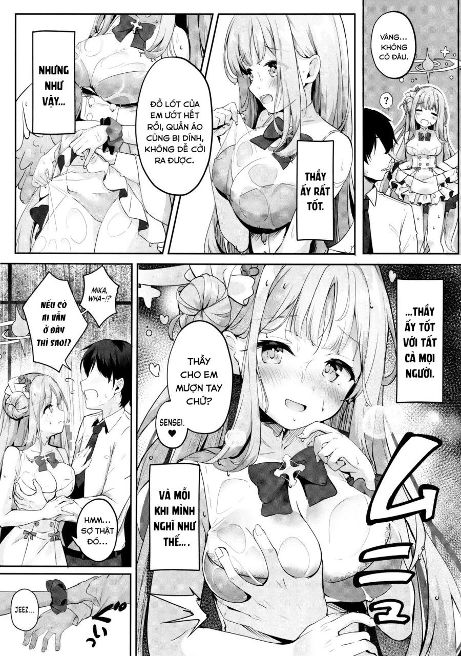 Nơi Trú Ẩn Ngọt Ngào Với Mika Blue Archive Oneshot page 9 - Giả Dược