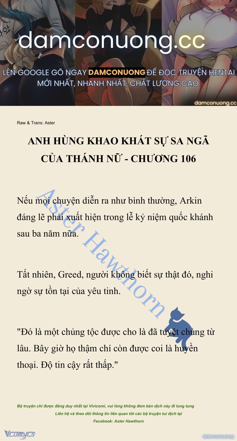 đọc truyện [novel] Anh Hùng Khao Khát Sự Sa Ngã Của Thánh Nữ Chương 106 ảnh 2 tại Thiên Thai Truyện