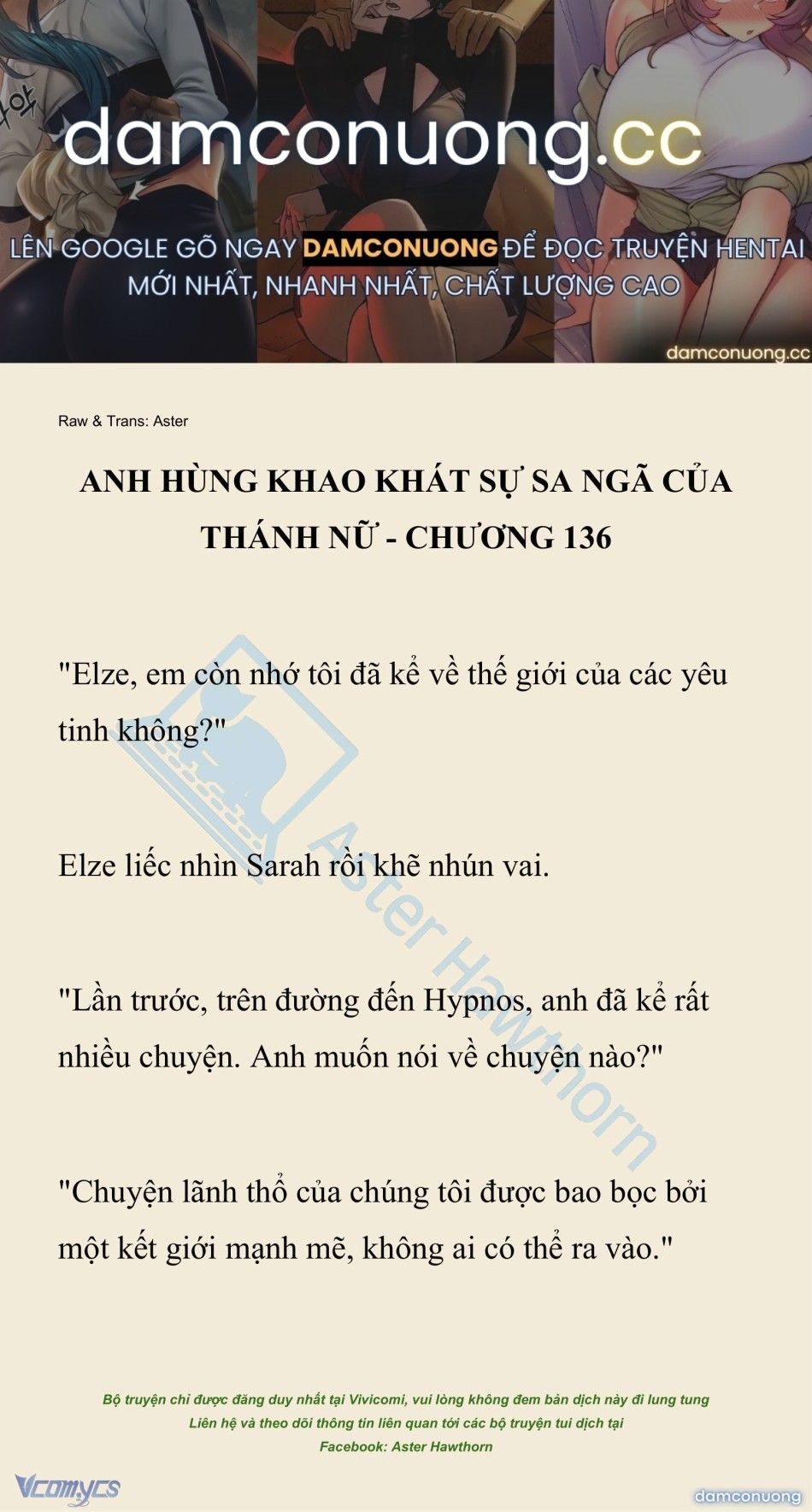 đọc truyện [novel] Anh Hùng Khao Khát Sự Sa Ngã Của Thánh Nữ Chương 136 ảnh 2 tại Thiên Thai Truyện