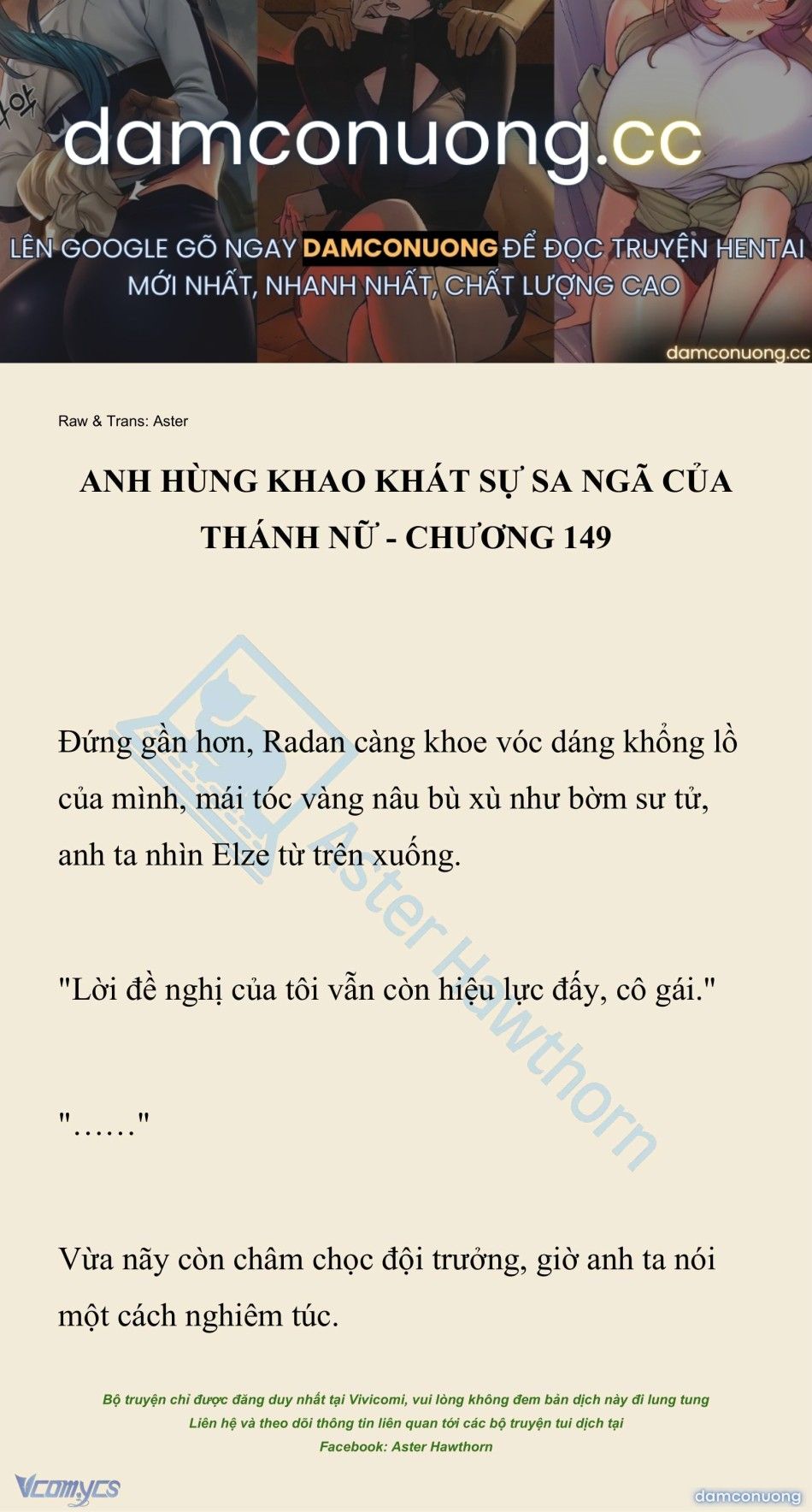 đọc truyện [novel] Anh Hùng Khao Khát Sự Sa Ngã Của Thánh Nữ Chương 149 ảnh 2 tại Thiên Thai Truyện