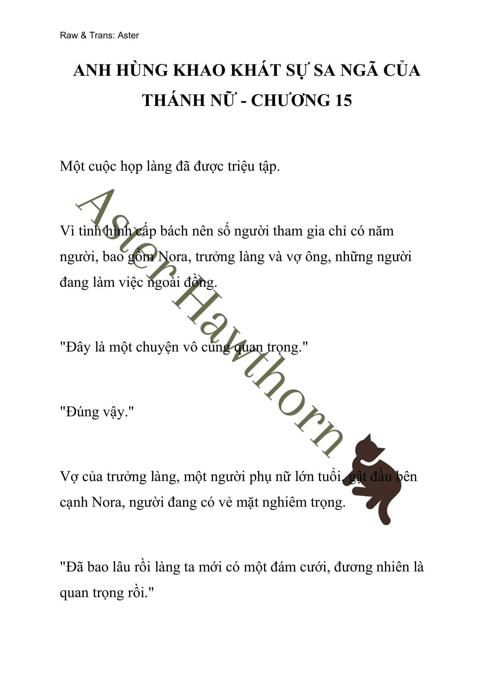 [novel] Anh Hùng Khao Khát Sự Sa Ngã Của Thánh Nữ Chương 15 page 1 - Giả Dược