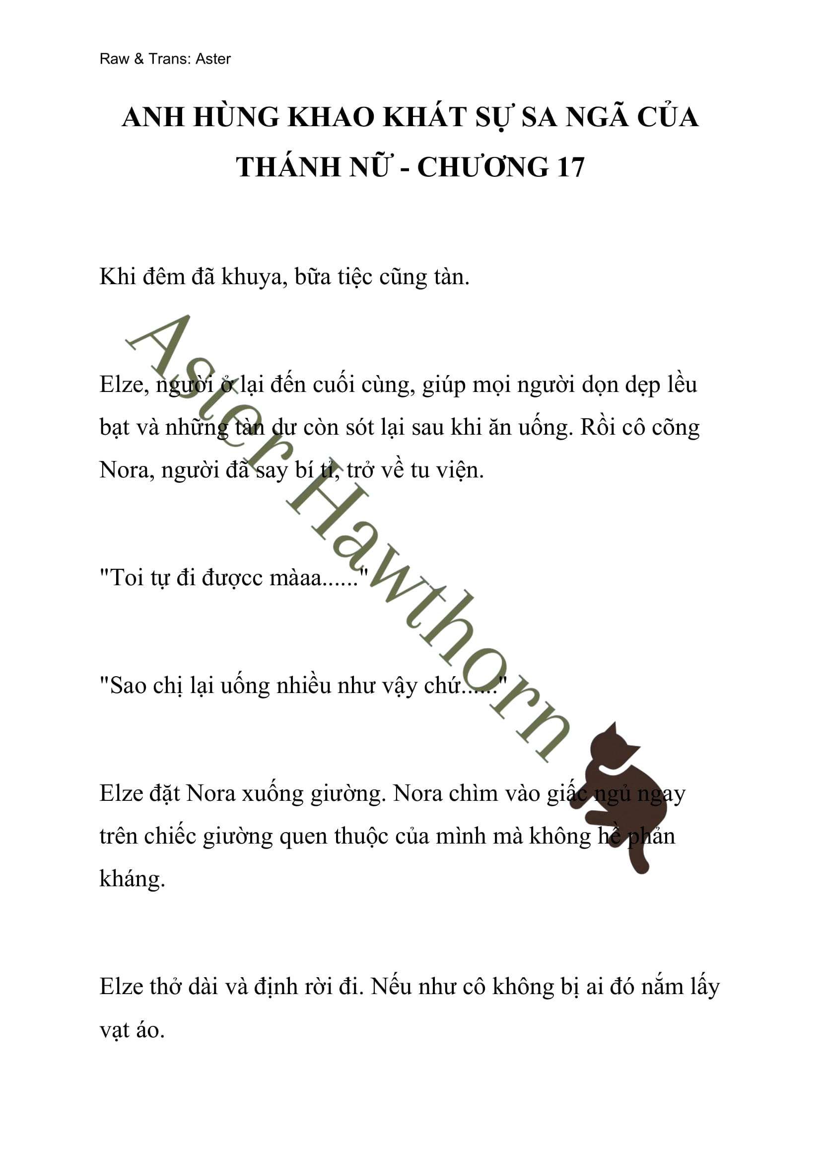 [novel] Anh Hùng Khao Khát Sự Sa Ngã Của Thánh Nữ Chương 17 page 1 - Giả Dược