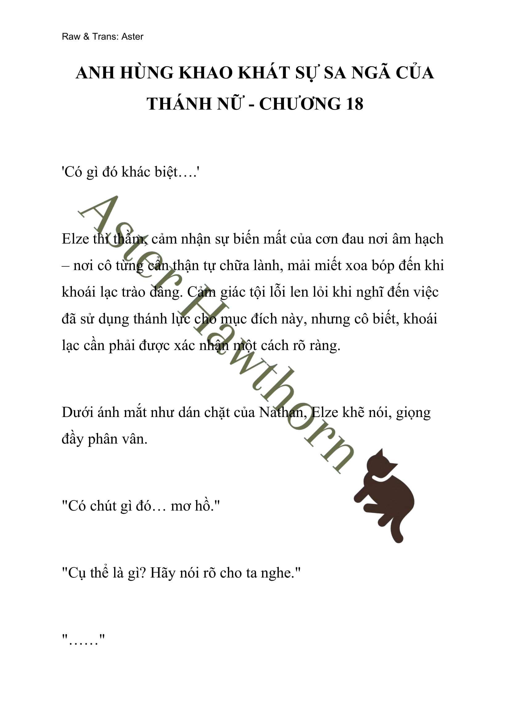 [novel] Anh Hùng Khao Khát Sự Sa Ngã Của Thánh Nữ Chương 18 page 1 - Giả Dược