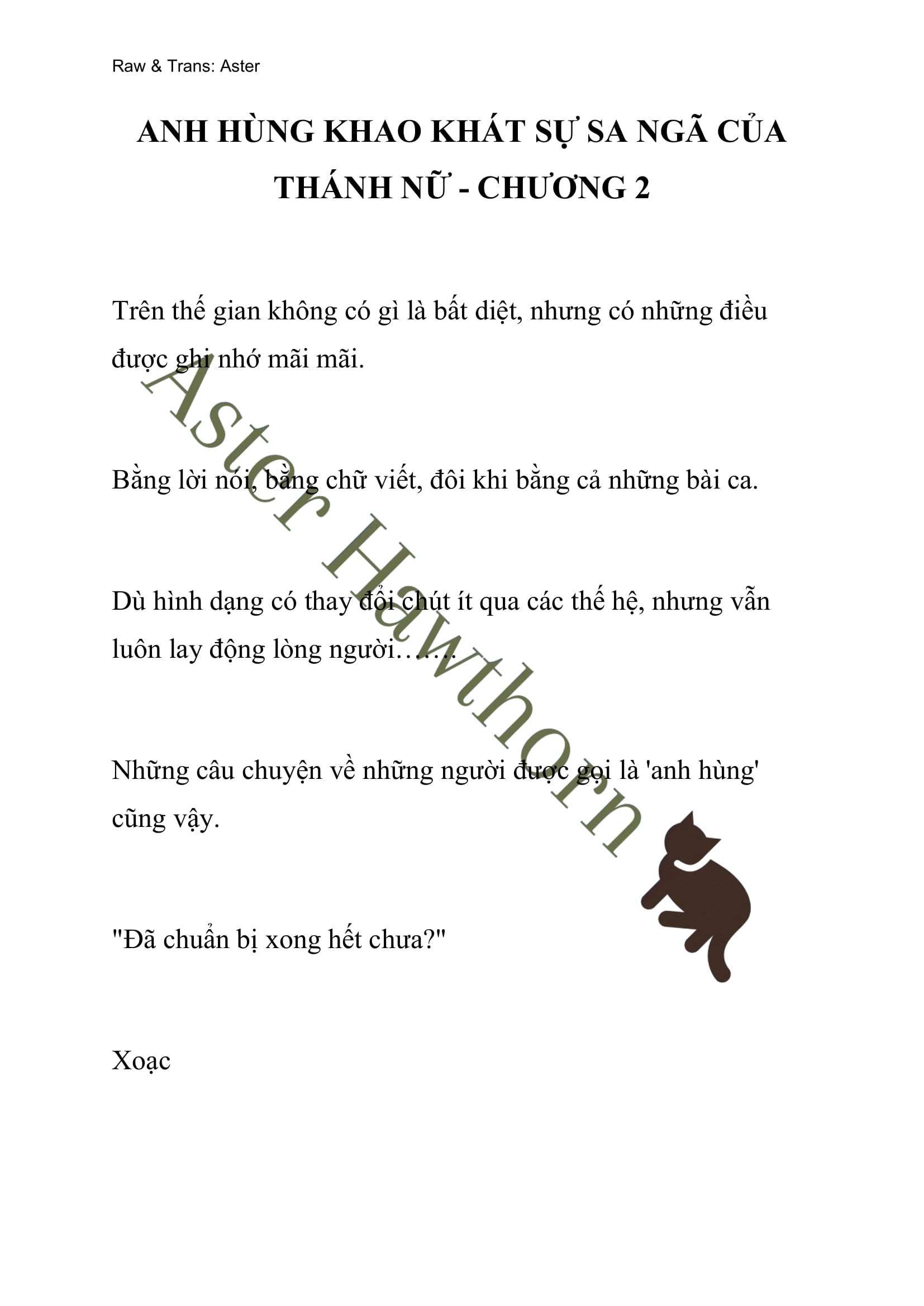 [novel] Anh Hùng Khao Khát Sự Sa Ngã Của Thánh Nữ Chương 2 page 1 - Giả Dược