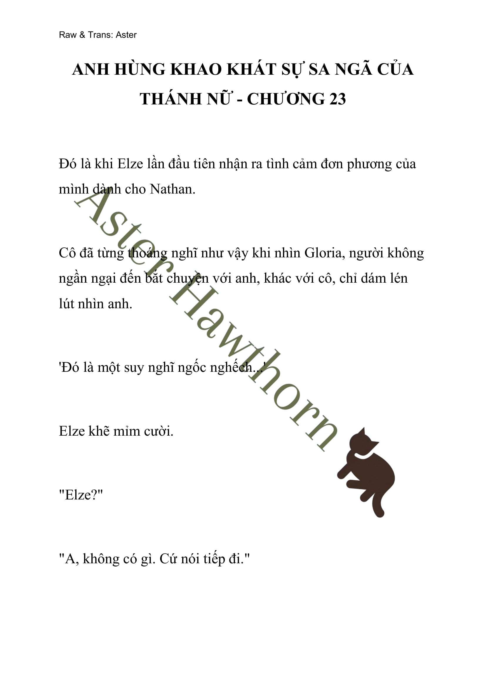 [novel] Anh Hùng Khao Khát Sự Sa Ngã Của Thánh Nữ Chương 23 page 1 - Giả Dược