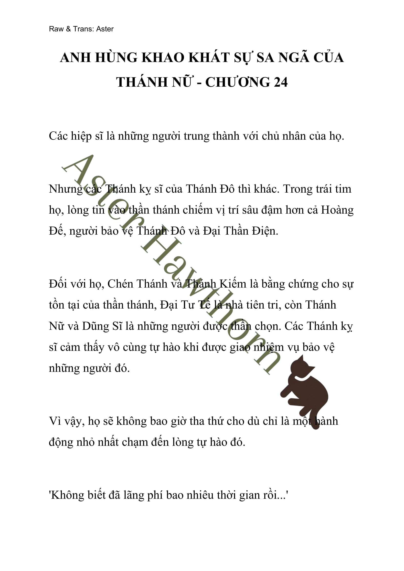 đọc truyện [novel] Anh Hùng Khao Khát Sự Sa Ngã Của Thánh Nữ Chương 24 ảnh 1 tại Thiên Thai Truyện