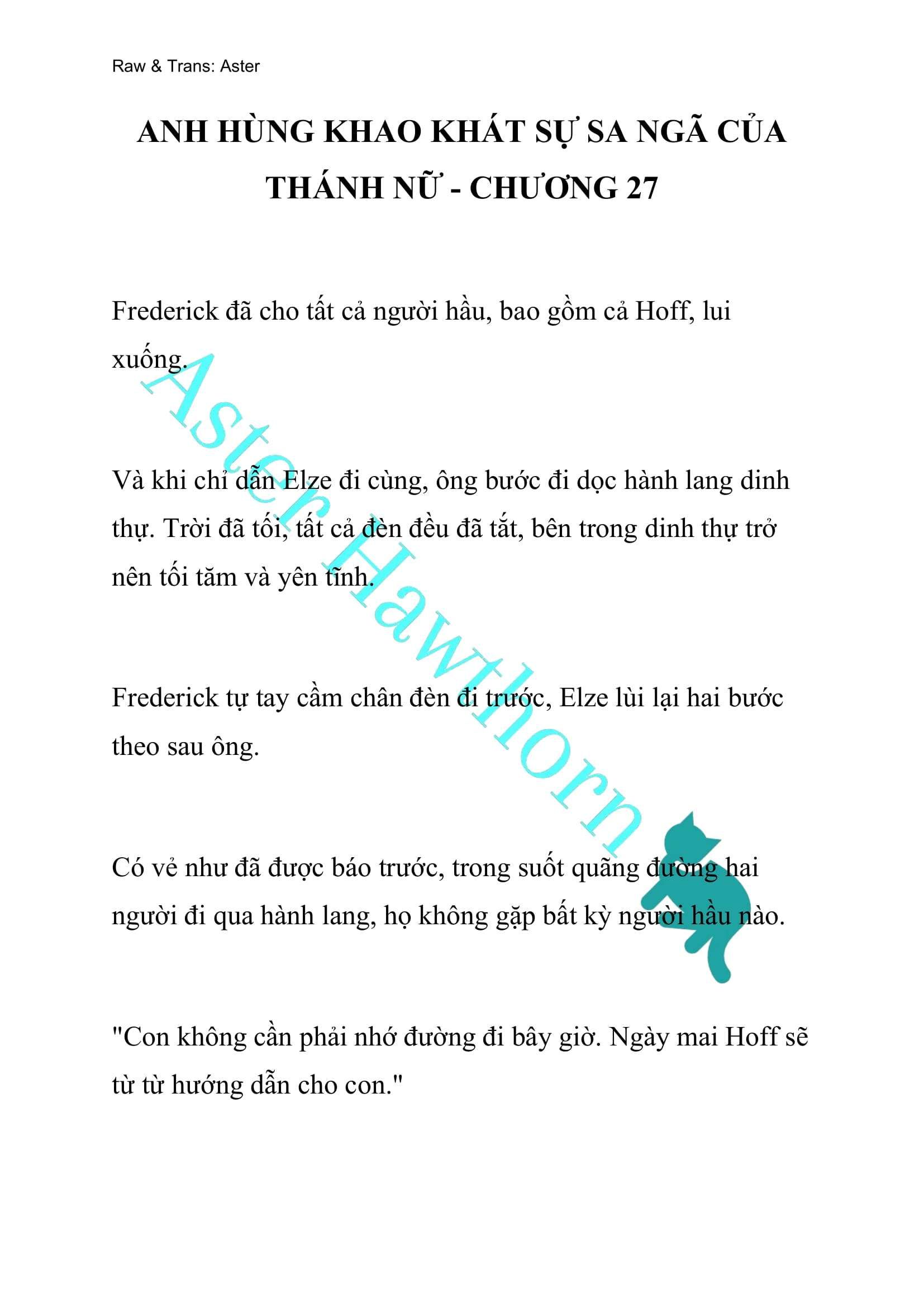 [novel] Anh Hùng Khao Khát Sự Sa Ngã Của Thánh Nữ Chương 27 page 1 - Giả Dược
