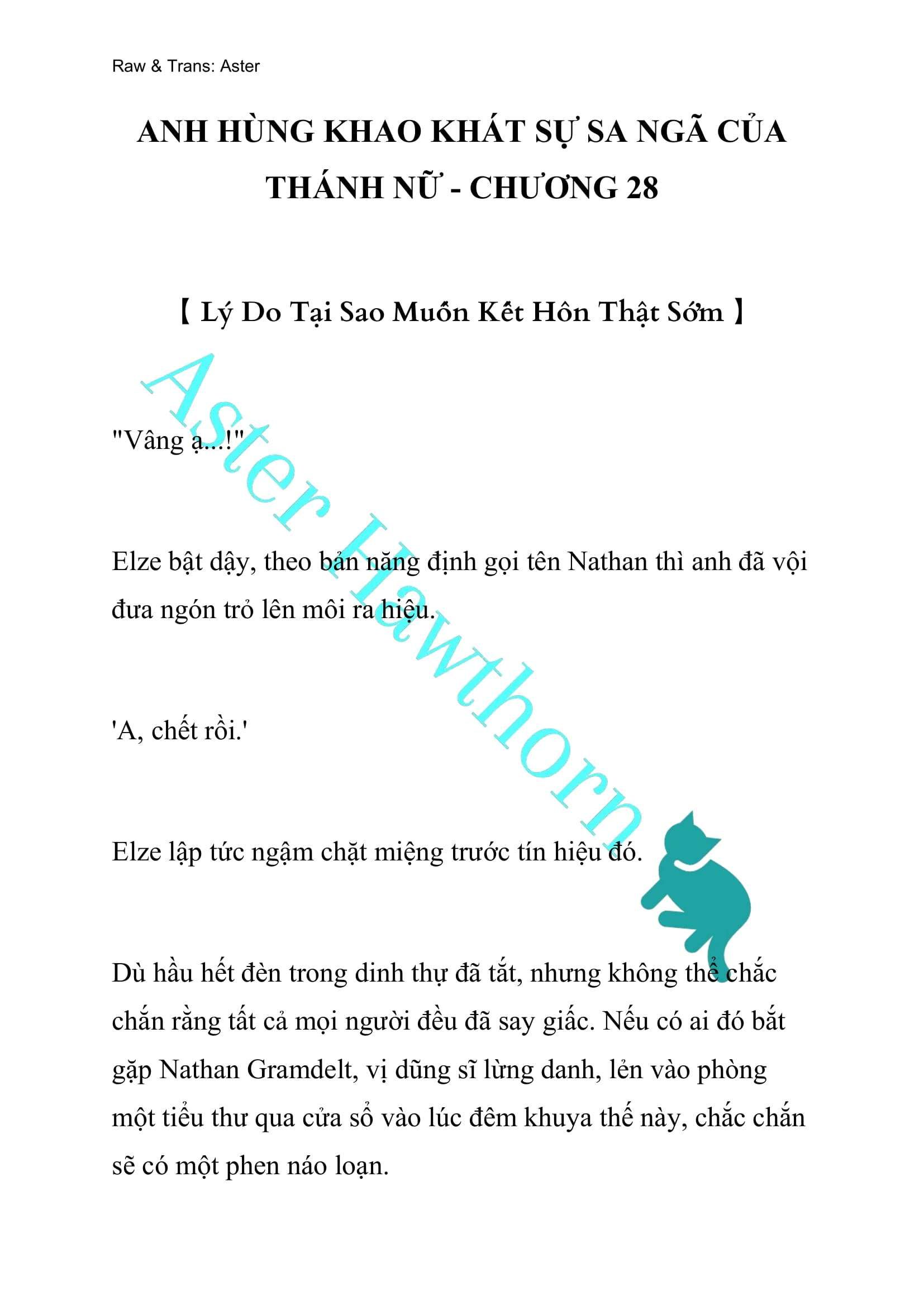 [novel] Anh Hùng Khao Khát Sự Sa Ngã Của Thánh Nữ Chương 28 page 1 - Giả Dược