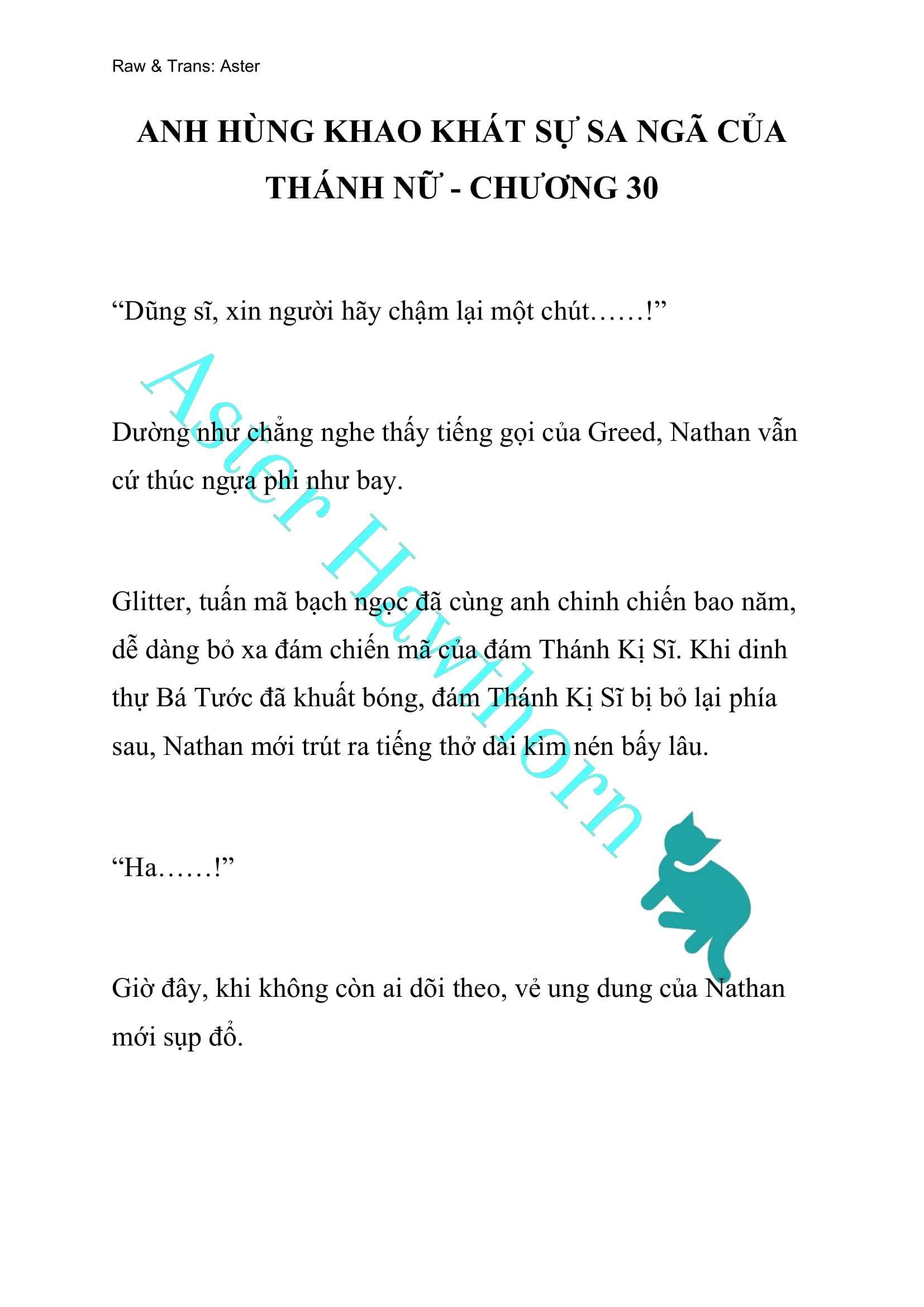 đọc truyện [novel] Anh Hùng Khao Khát Sự Sa Ngã Của Thánh Nữ Chương 30 ảnh 1 tại Thiên Thai Truyện