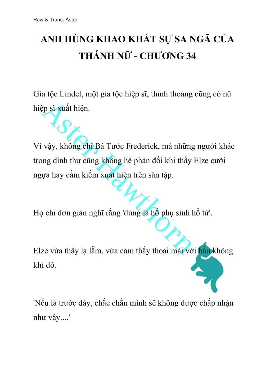 [novel] Anh Hùng Khao Khát Sự Sa Ngã Của Thánh Nữ Chương 34 page 1 - Giả Dược