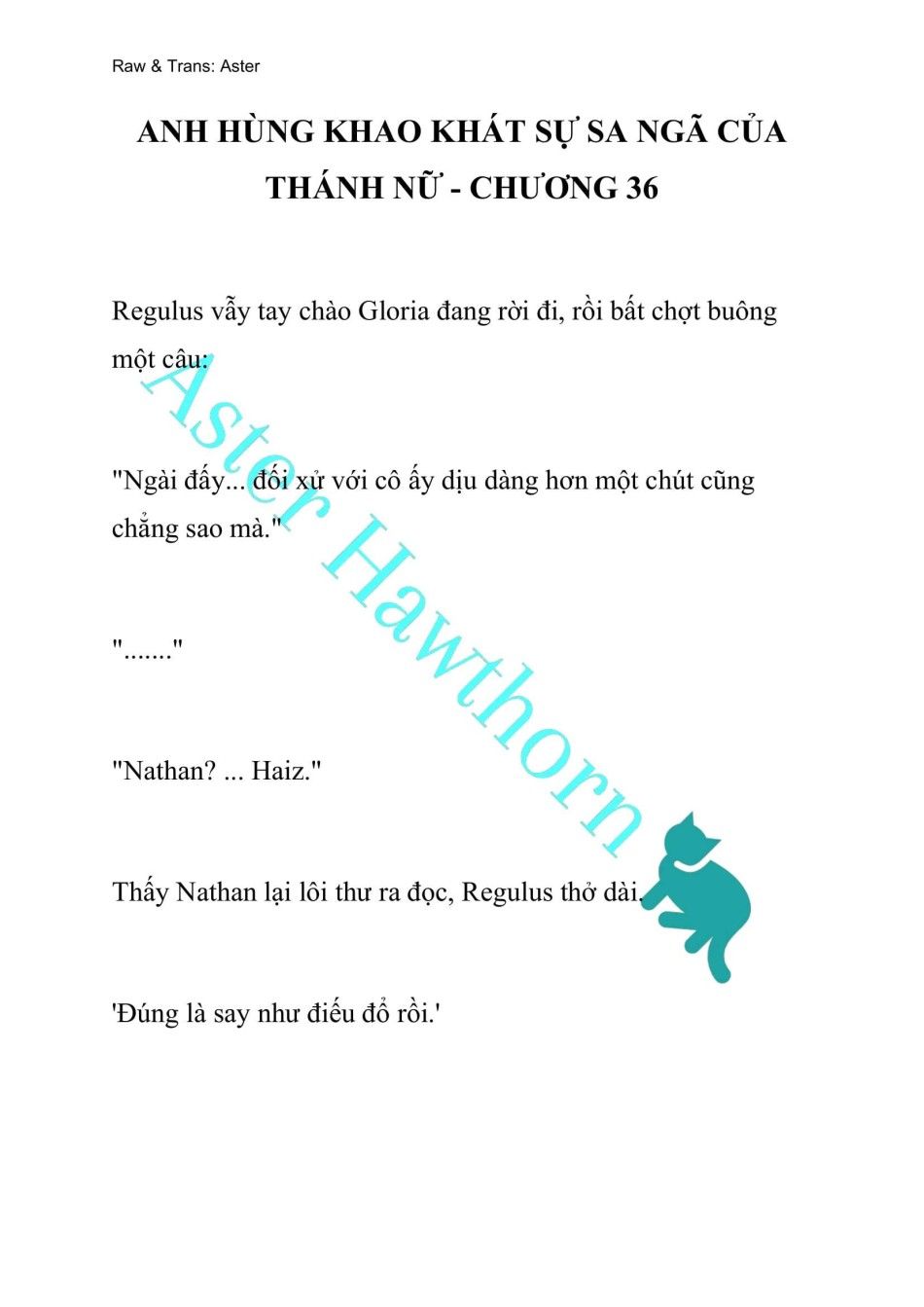 [novel] Anh Hùng Khao Khát Sự Sa Ngã Của Thánh Nữ Chương 36 page 1 - Giả Dược