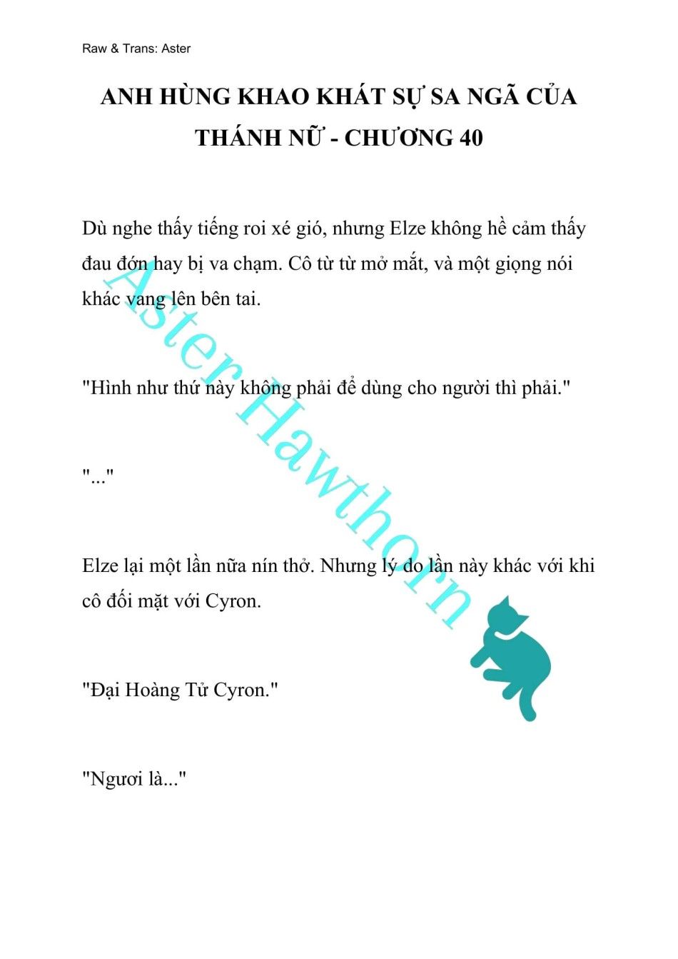 [novel] Anh Hùng Khao Khát Sự Sa Ngã Của Thánh Nữ Chương 40 page 1 - Giả Dược