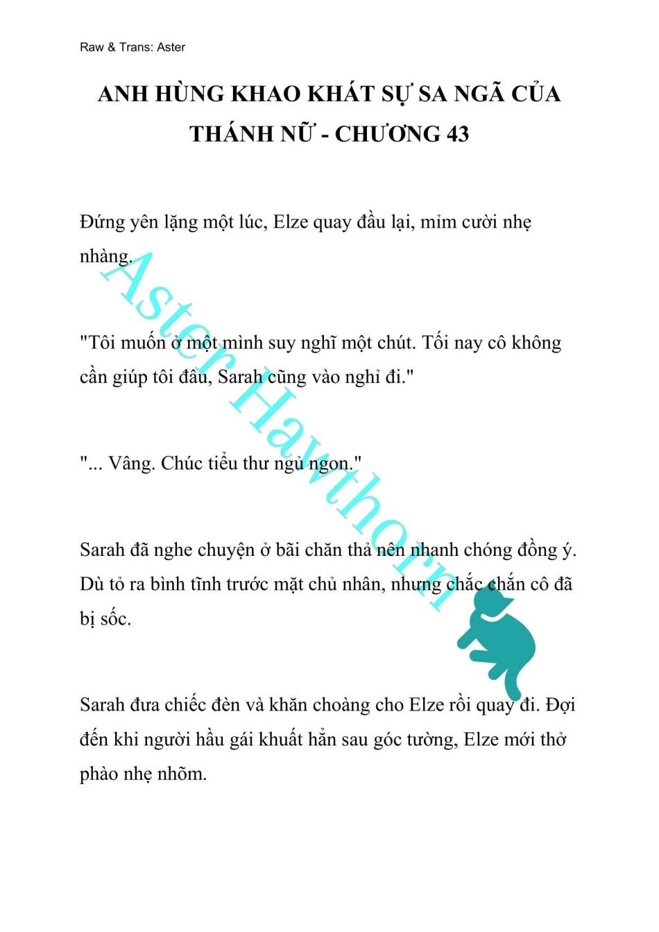 [novel] Anh Hùng Khao Khát Sự Sa Ngã Của Thánh Nữ Chương 43 page 1 - Giả Dược
