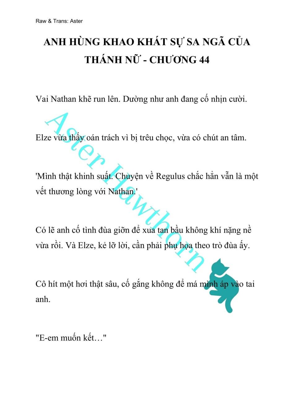 đọc truyện [novel] Anh Hùng Khao Khát Sự Sa Ngã Của Thánh Nữ Chương 44 ảnh 1 tại Thiên Thai Truyện