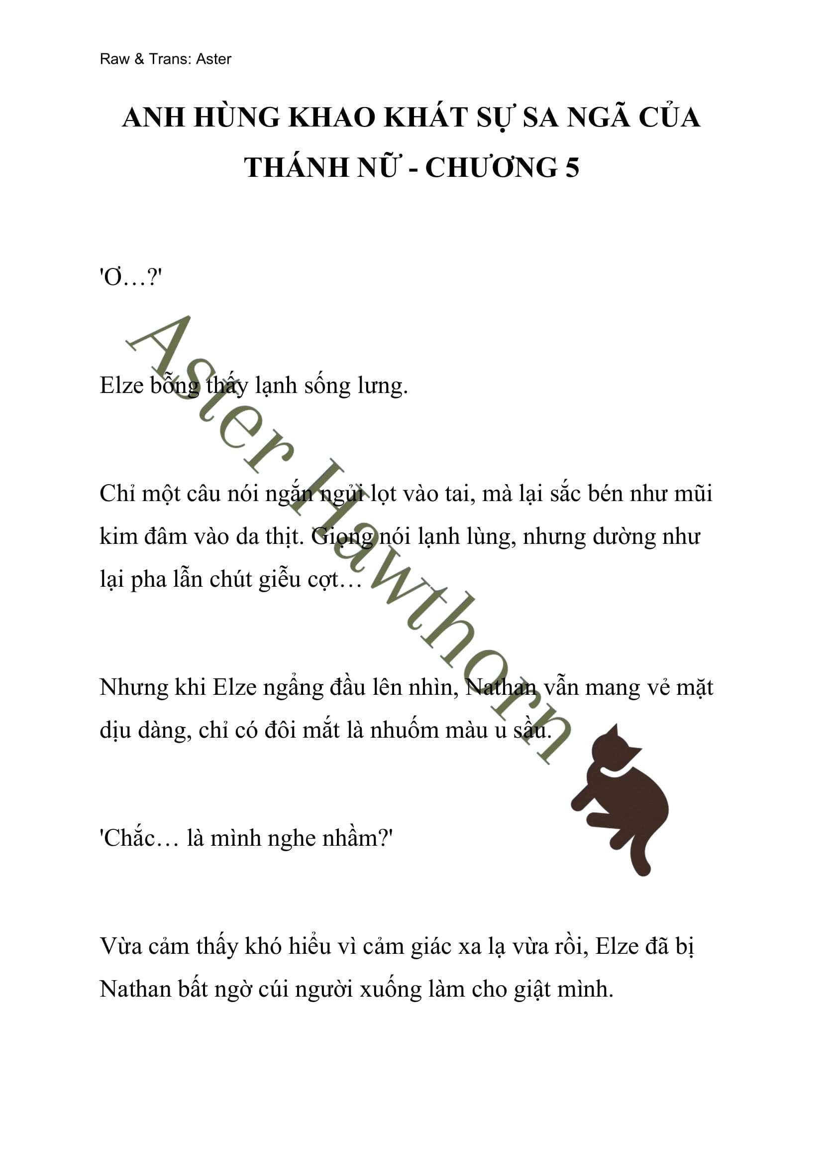 [novel] Anh Hùng Khao Khát Sự Sa Ngã Của Thánh Nữ Chương 5 page 1 - Giả Dược