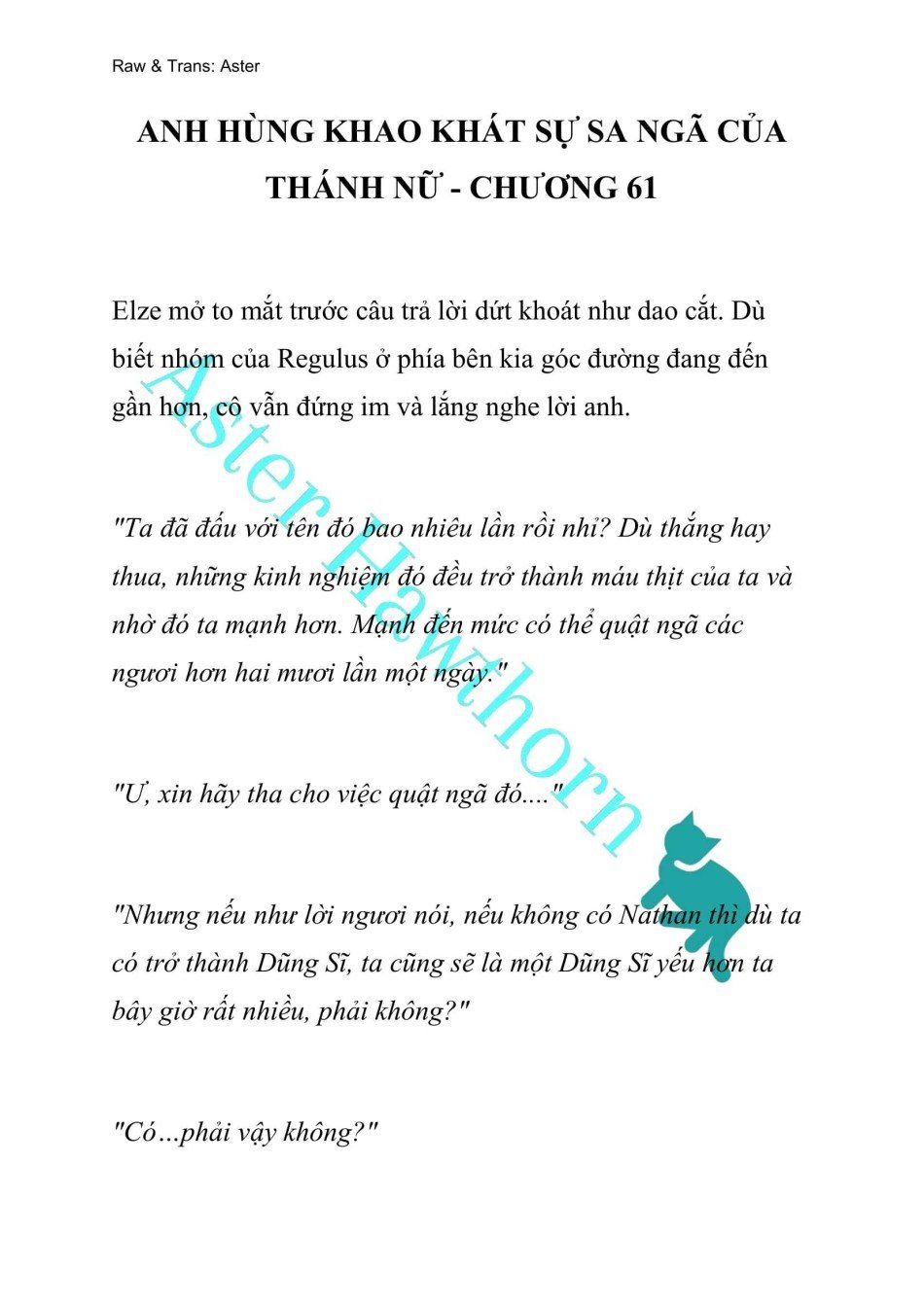 đọc truyện [novel] Anh Hùng Khao Khát Sự Sa Ngã Của Thánh Nữ Chương 61 ảnh 2 tại Giả Dược