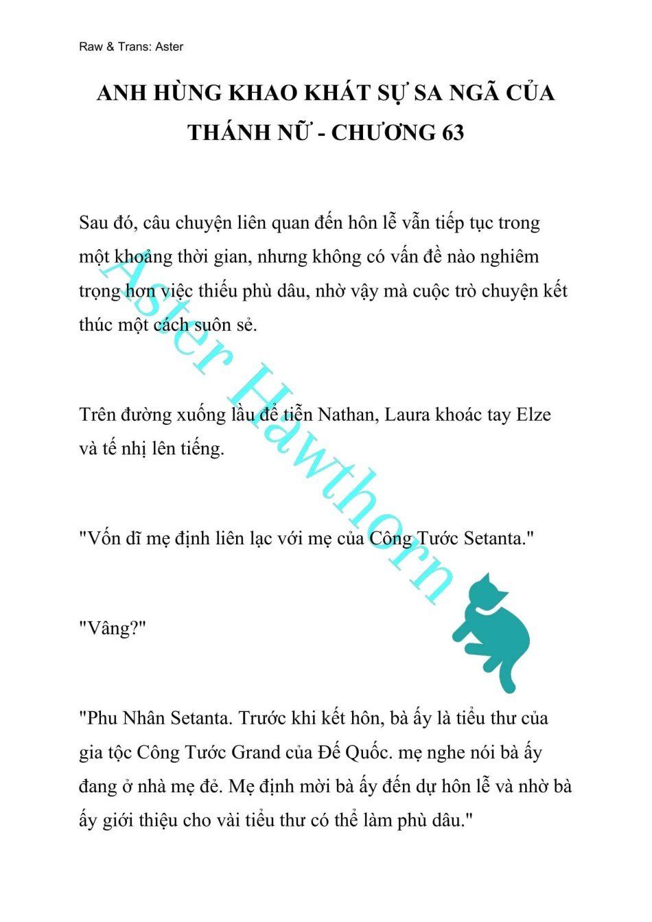 đọc truyện [novel] Anh Hùng Khao Khát Sự Sa Ngã Của Thánh Nữ Chương 63 ảnh 2 tại Giả Dược