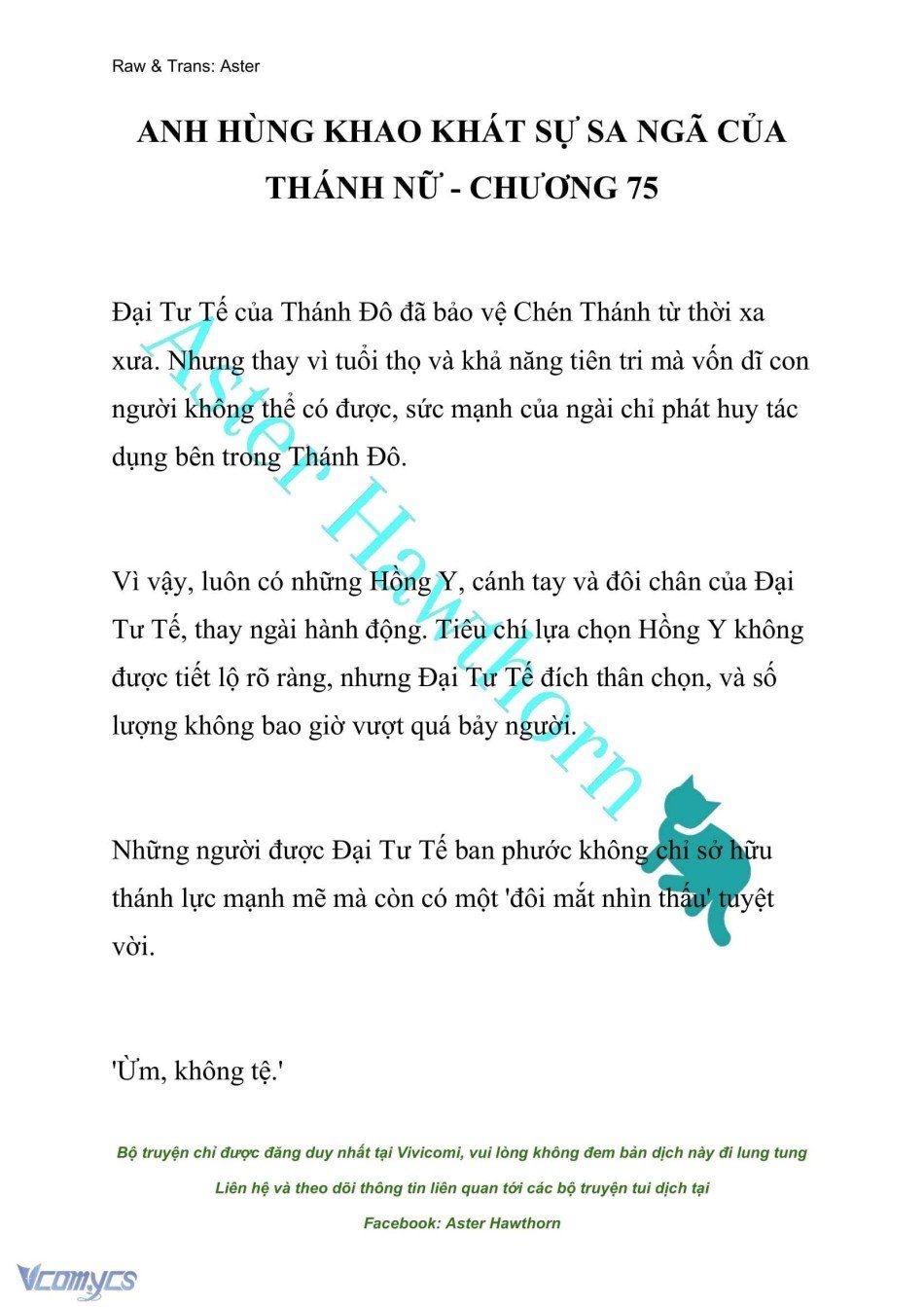 đọc truyện [novel] Anh Hùng Khao Khát Sự Sa Ngã Của Thánh Nữ Chương 75 ảnh 2 tại Thiên Thai Truyện