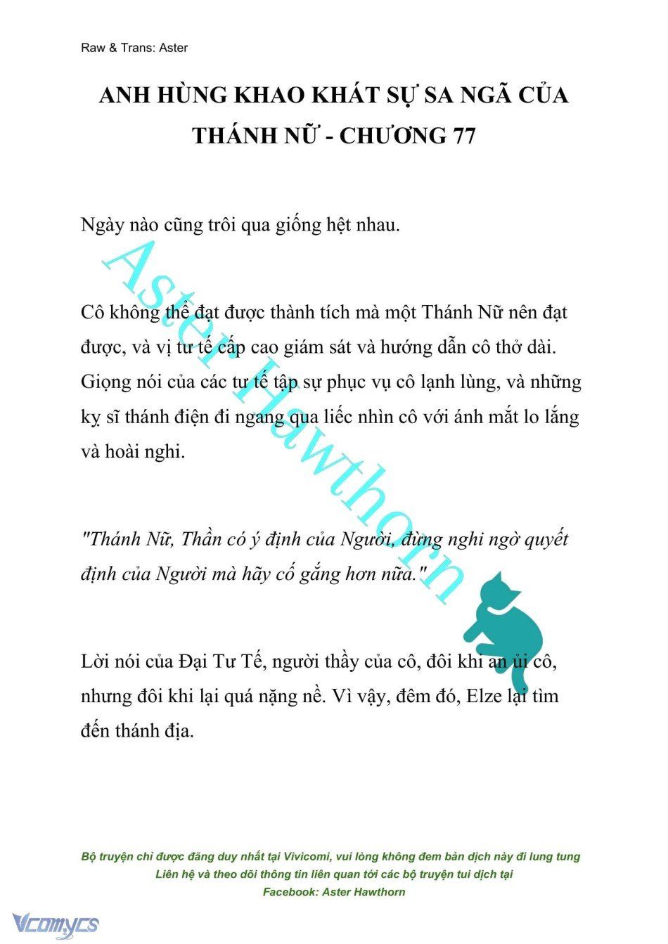 đọc truyện [novel] Anh Hùng Khao Khát Sự Sa Ngã Của Thánh Nữ Chương 77 ảnh 3 tại Thiên Thai Truyện