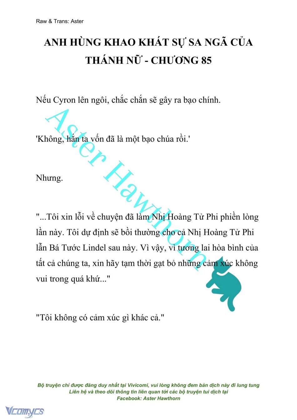 đọc truyện [novel] Anh Hùng Khao Khát Sự Sa Ngã Của Thánh Nữ Chương 85 ảnh 2 tại Thiên Thai Truyện