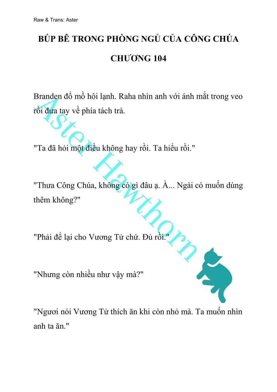 [novel] Búp Bê Trong Phòng Ngủ Của Công Chúa Chương 104 page 1 - Giả Dược