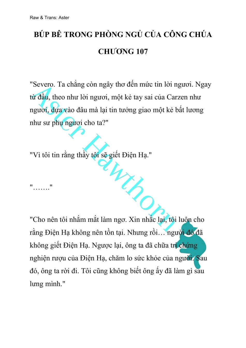 đọc truyện [novel] Búp Bê Trong Phòng Ngủ Của Công Chúa Chương 107 ảnh 1 tại Thiên Thai Truyện