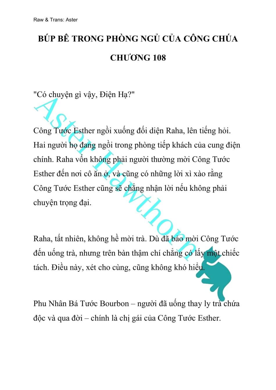 đọc truyện [novel] Búp Bê Trong Phòng Ngủ Của Công Chúa Chương 108 ảnh 1 tại Thiên Thai Truyện