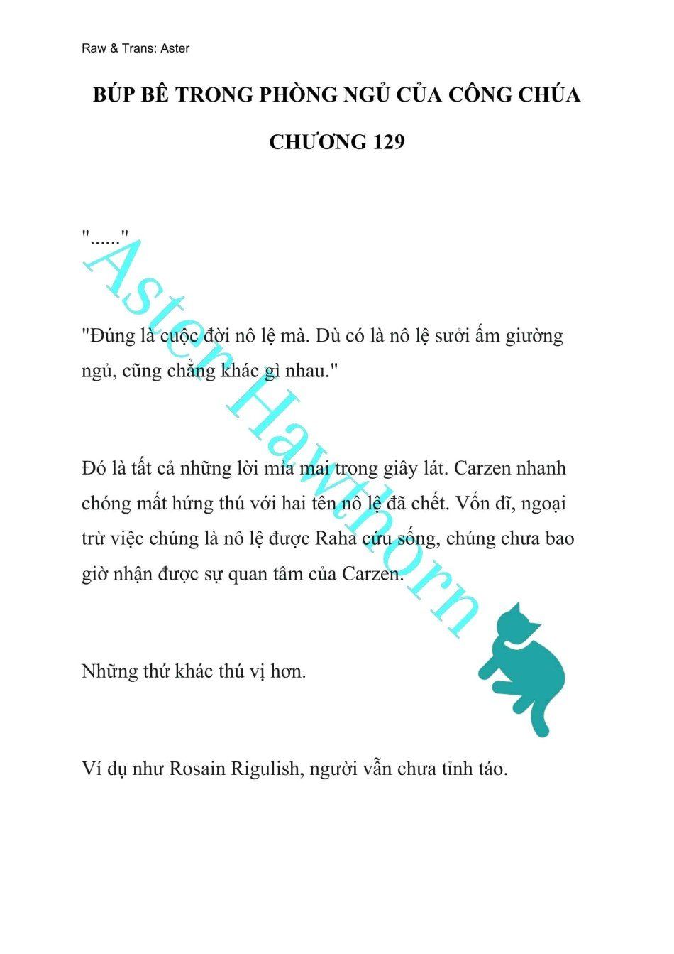 đọc truyện [novel] Búp Bê Trong Phòng Ngủ Của Công Chúa Chương 129 ảnh 2 tại Truyện Dạ Ký