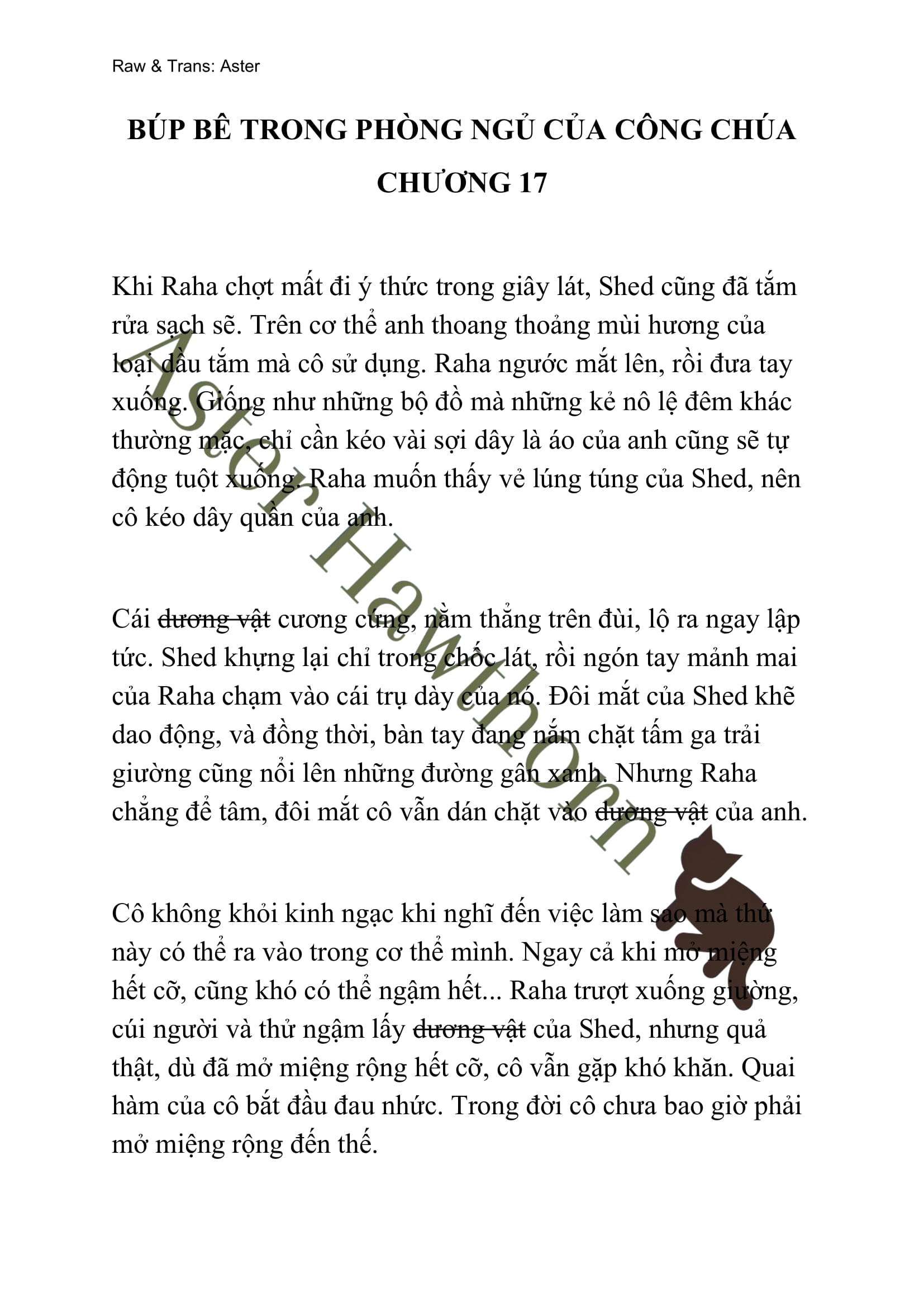 [novel] Búp Bê Trong Phòng Ngủ Của Công Chúa Chương 17 page 1 - Giả Dược