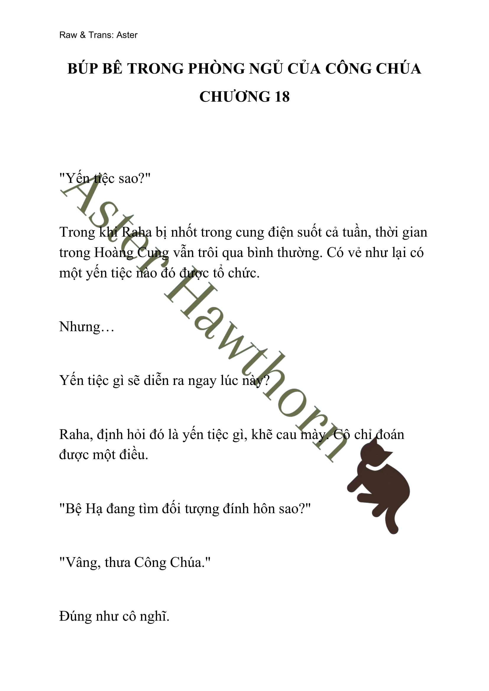 [novel] Búp Bê Trong Phòng Ngủ Của Công Chúa Chương 18 page 1 - Giả Dược