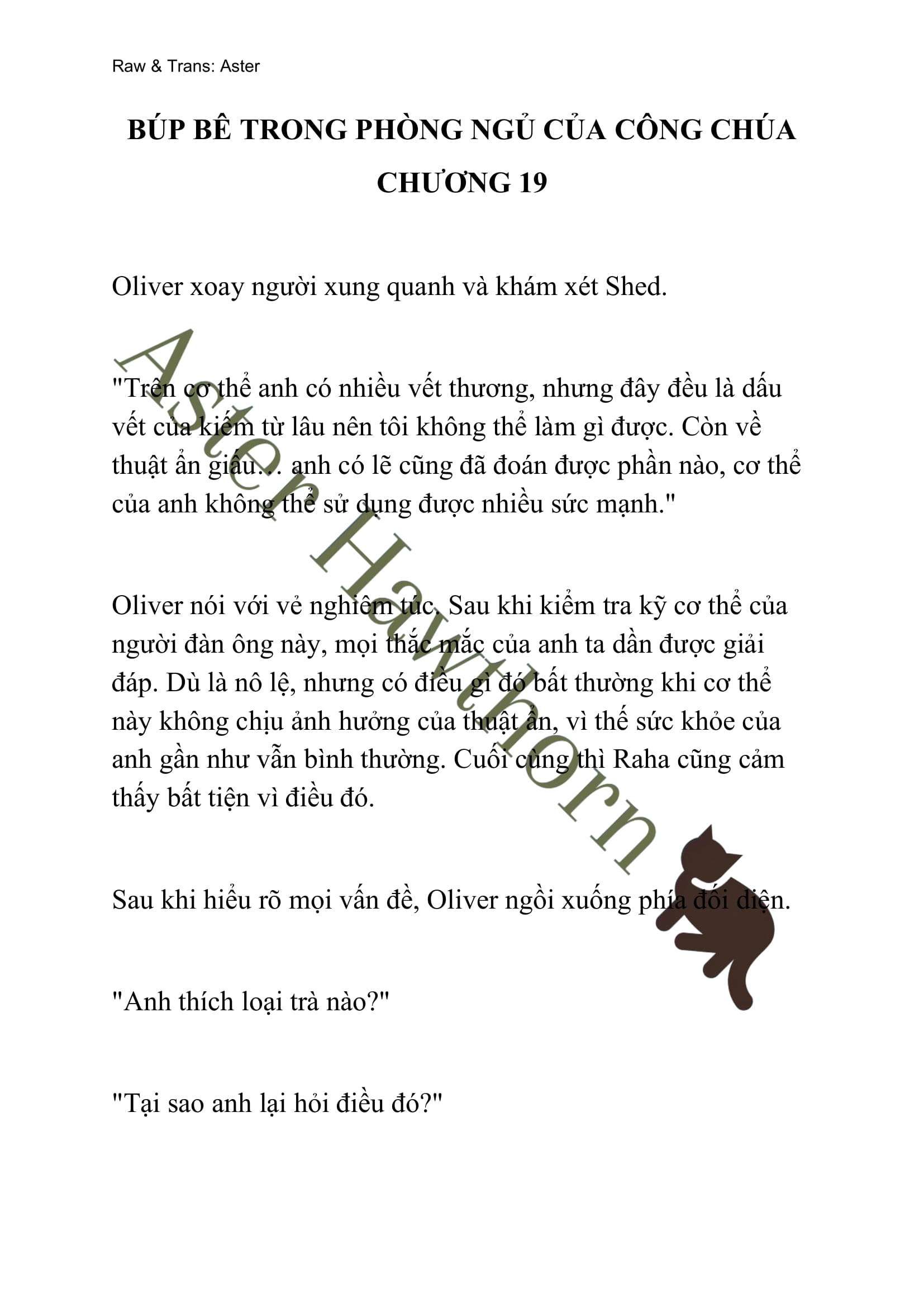 [novel] Búp Bê Trong Phòng Ngủ Của Công Chúa Chương 19 page 1 - Giả Dược